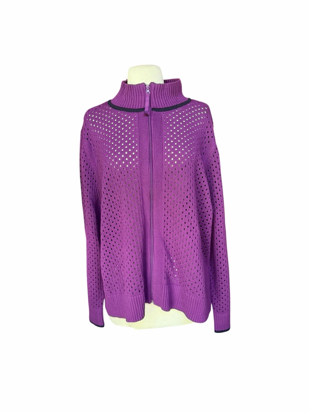 NWOT Talbots T by Talbots Collection Coolmax Collection Full-Zip Cardigan